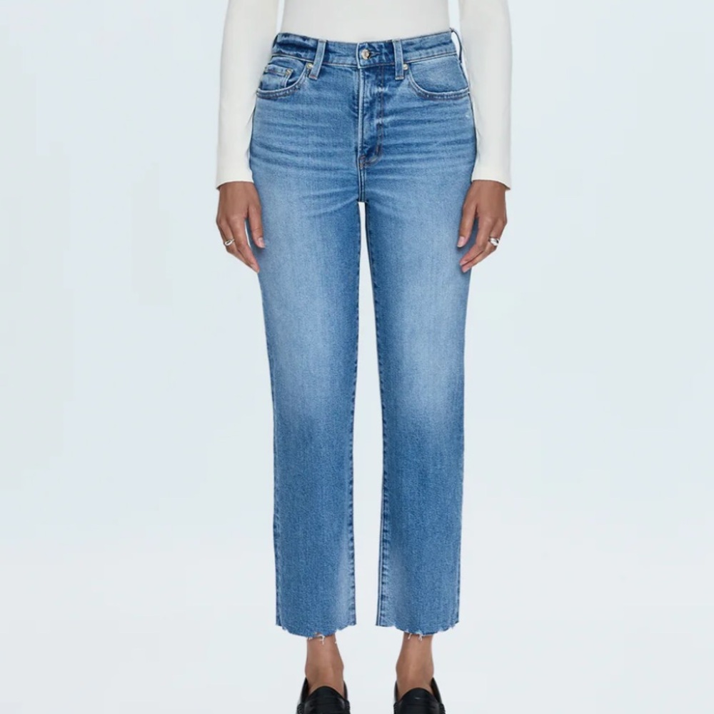 NWT Pistola Charlie high rise classic straight ankle Blue Jeans